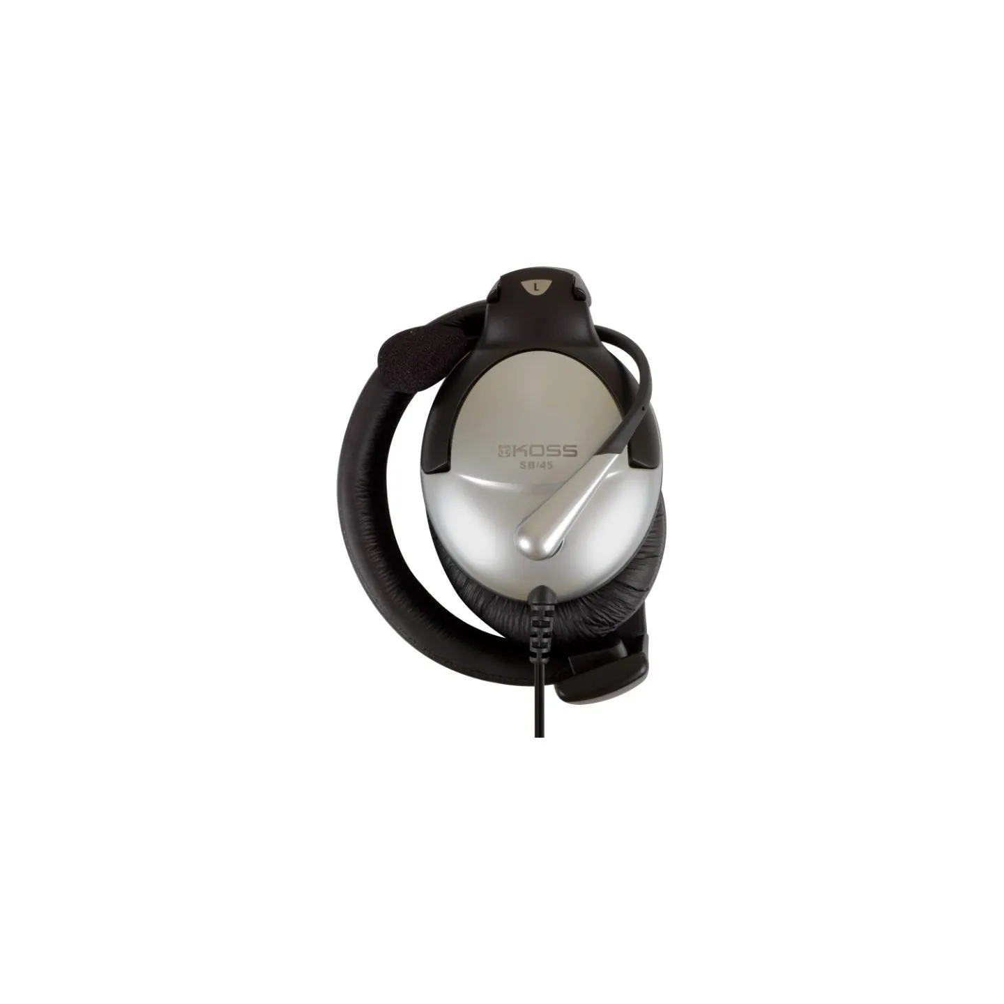 Koss | Headphones | SB45 | Wired | On-Ear | Microphone | Silver/Black | Noise canceling