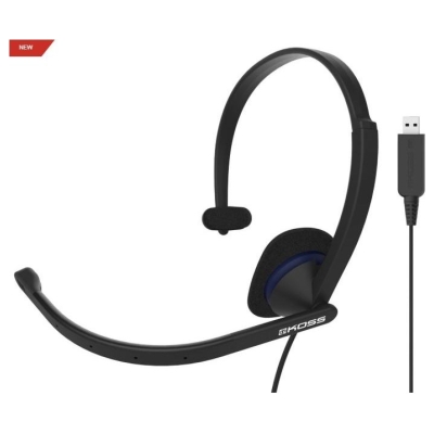 Koss | Headphones | CS195 USB | Wired | On-Ear | Microphone | Black