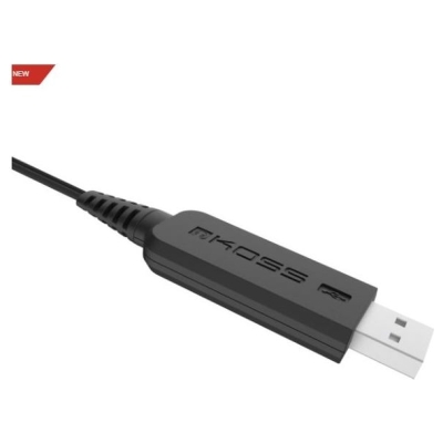 Koss | Headphones | CS195 USB | Wired | On-Ear | Microphone | Black