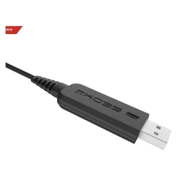 Koss | Headphones | CS195 USB | Wired | On-Ear | Microphone | Black