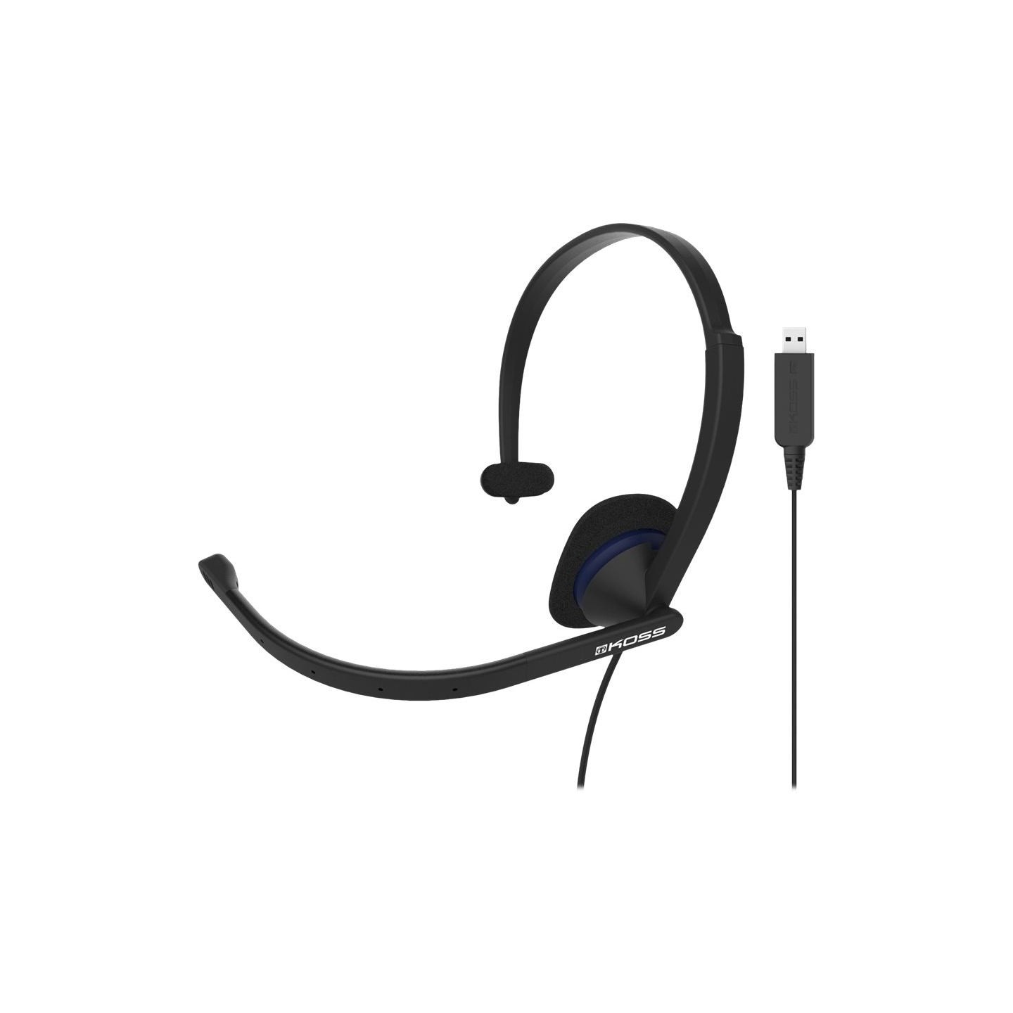 Koss | Headphones | CS195 USB | Wired | On-Ear | Microphone | Black