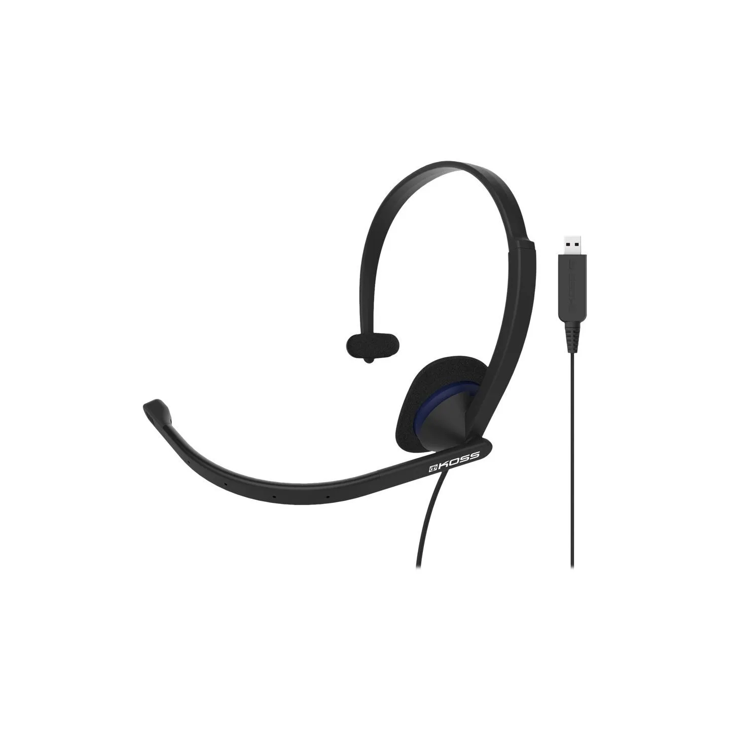 Koss | Headphones | CS195 USB | Wired | On-Ear | Microphone | Black