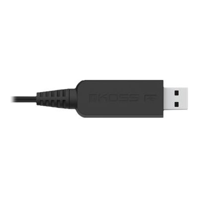 Koss | Headphones | CS195 USB | Wired | On-Ear | Microphone | Black