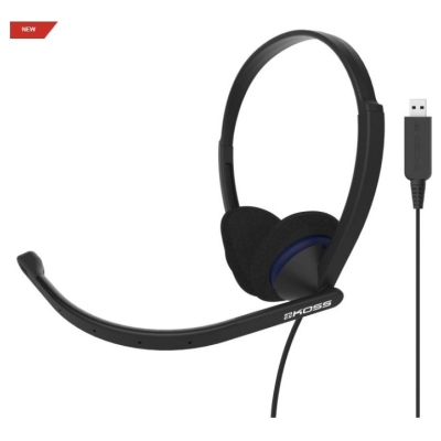 Koss | Headphones | CS200 USB | Wired | On-Ear | Microphone | Black