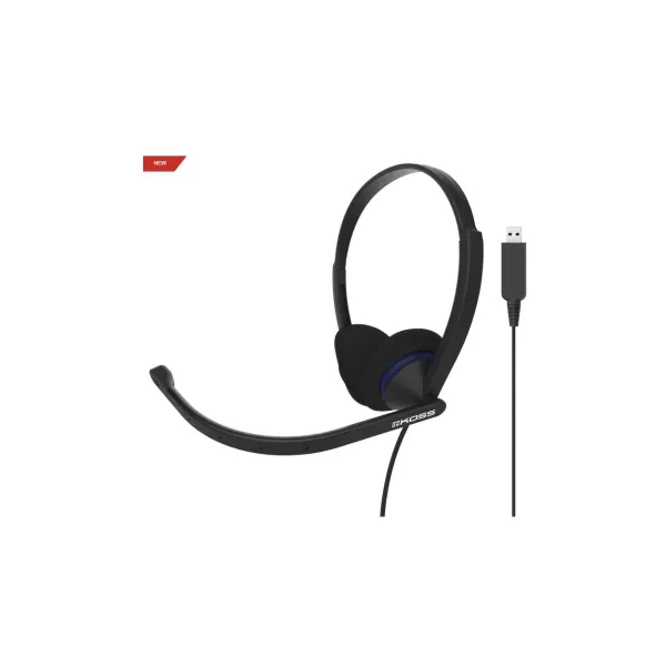 Koss | Headphones | CS200 USB | Wired | On-Ear | Microphone | Black