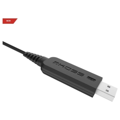 Koss | Headphones | CS200 USB | Wired | On-Ear | Microphone | Black