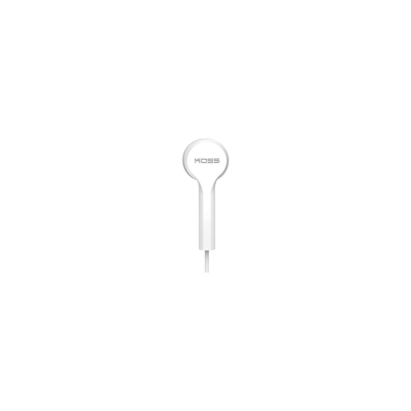 Koss | Headphones | KEB9iW | Wired | In-ear | Microphone | White