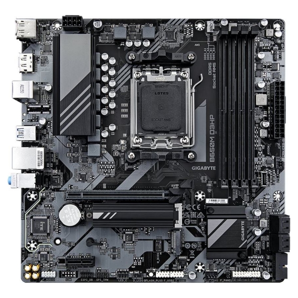 Gigabyte | B650M D3HP | Processor family AMD | Processor socket AM5 | DDR5 DIMM | Memory slots 1 | Supported hard disk drive int