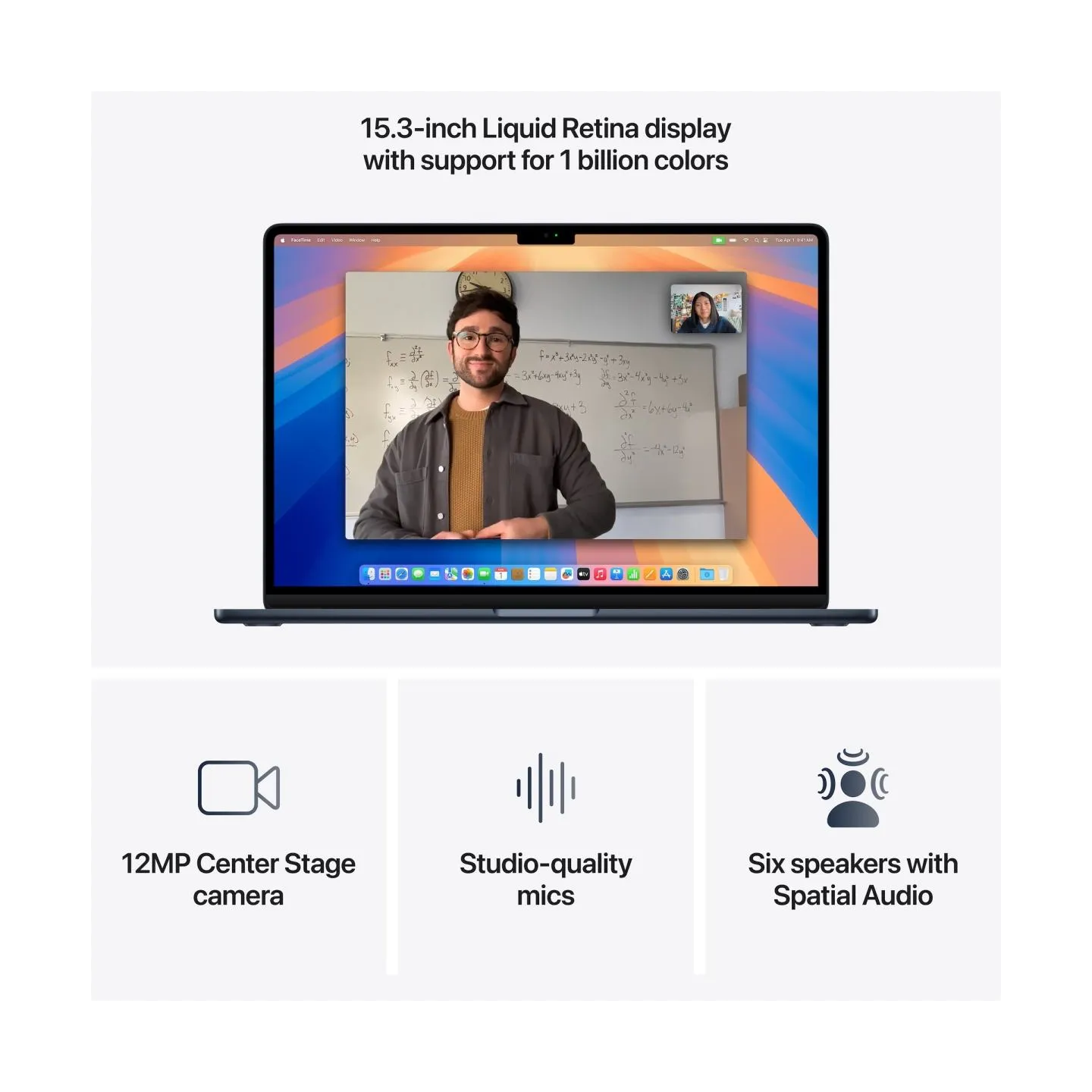 Apple MacBook | Air | Midnight | 15 " | 2880 x 1864 pixels | Apple M4 | 16 GB | Solid-state drive capacity 512 GB | Apple M4 chi
