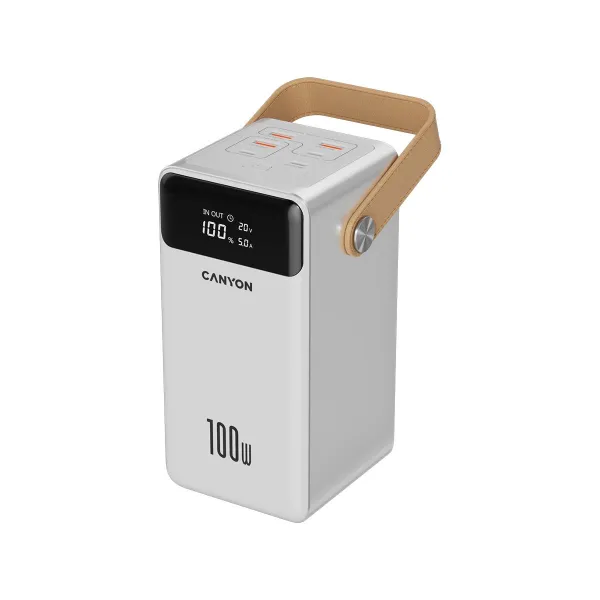 Canyon power bank OnPower 610 metal 60000 mAh PD100W White
