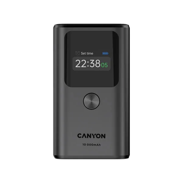 Canyon power bank OnPower 130 TFT 10000 mAh PD30W Dark Grey