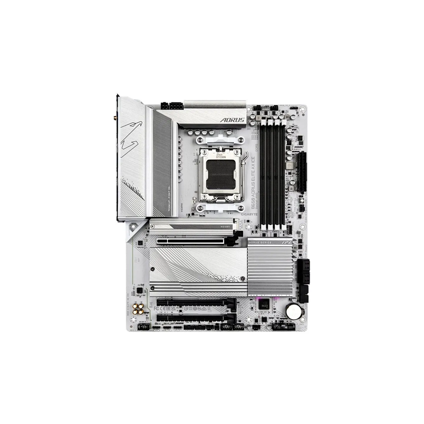 Gigabyte | B650 A ELITE AX ICE | Processor family AMD | Processor socket AM5 | DDR5 DIMM | Supported hard disk drive interfaces 