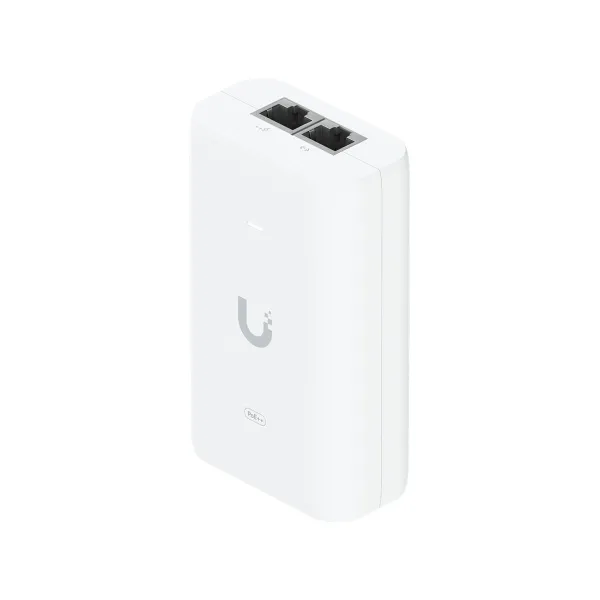 Ubiquiti PoE++ Adapter; Delivers up to 60W of PoE++; Surge, peak pulse, and overcurrent protection; Contains RJ45 data input, AC