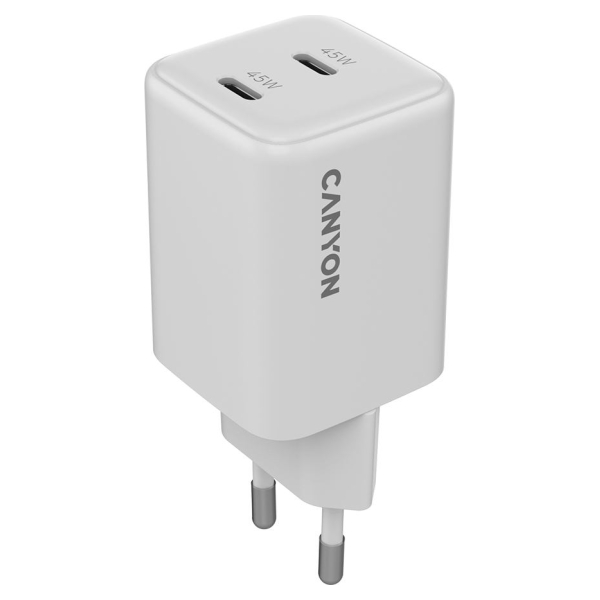 Canyon charger CU45CC GaN 45W 2xPD EU White