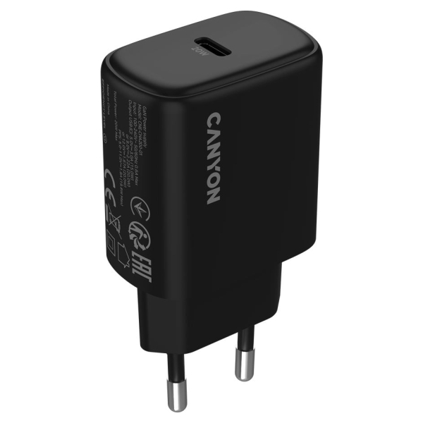 Canyon charger OnCharge 200 20W 1xPD EU Black