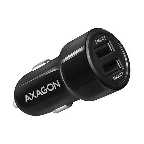 Axagon PWC-5V5 car charger Smart 5V 2,4A + 2,4A, 24W, black