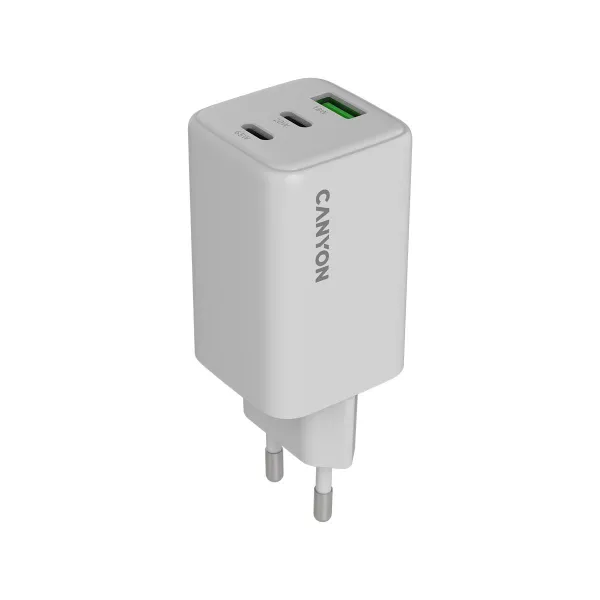 Canyon charger CU65ACC GaN 65W 2xPD 1xQC EU White