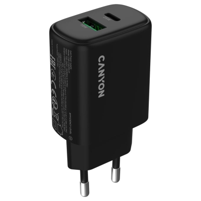 Canyon charger OnCharge 250 25W 1xPD 1xQC EU Black
