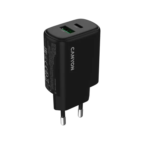 Canyon charger OnCharge 250 25W 1xPD 1xQC EU Black