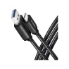 Axagon Data and charging USB 3.2 Gen1 cable lengh 2 m. 3A. Black braided.