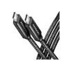 Axagon Data and charging USB 480Mbps cable length 2.5 m. PD 240W, 5A. Black braided.