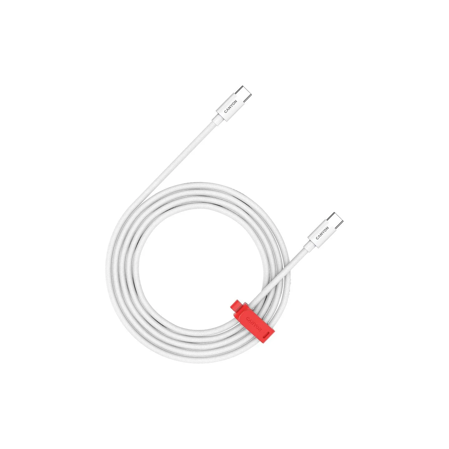 Canyon cable CC100AB C-C 100W Braided 1.2m White
