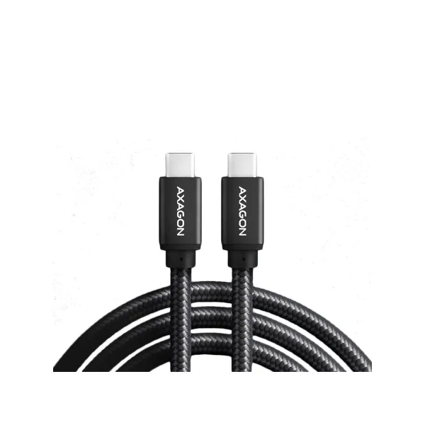 Axagon Data and charging USB 3.2 Gen1 cable lengh 3 m. PD 60W, 3A. Black braided.