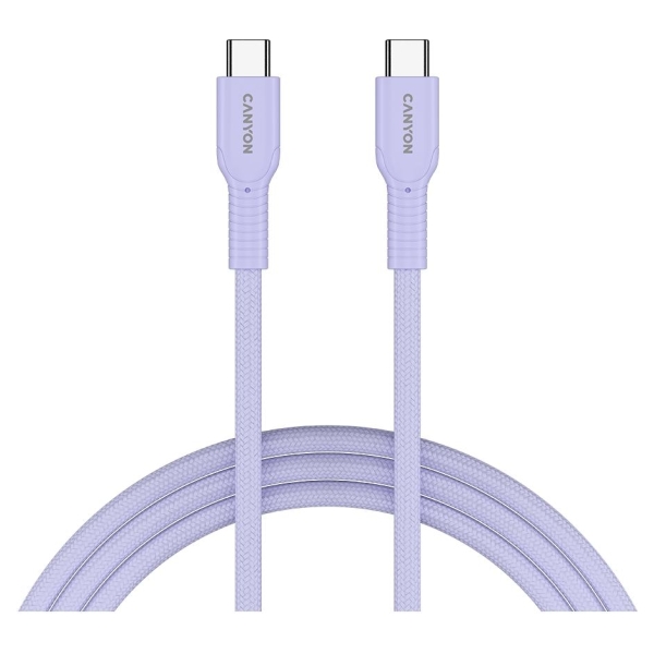 Canyon cable OnWire 60CL C-C 60W COLOR Braided 1m Purple