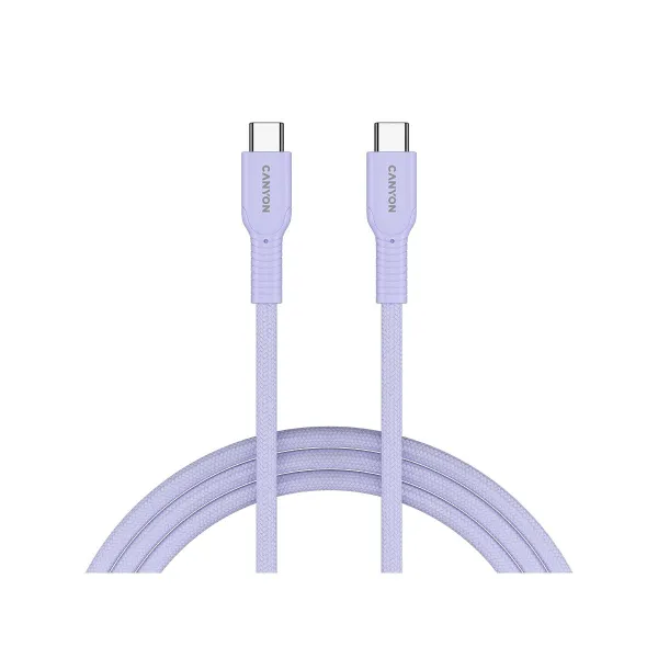 Canyon cable OnWire 60CL C-C 60W COLOR Braided 1m Purple