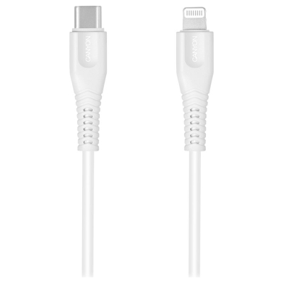 Canyon cable MFI-4 Type-C to Lightning 1.2m White
