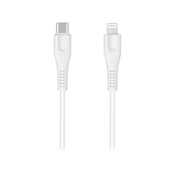 Canyon cable MFI-4 Type-C to Lightning 1.2m White