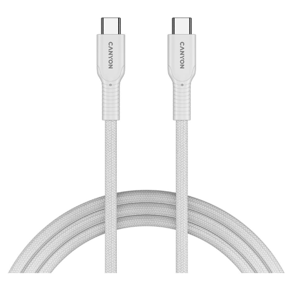 Canyon cable OnWire 60CL C-C 60W COLOR Braided 1m White