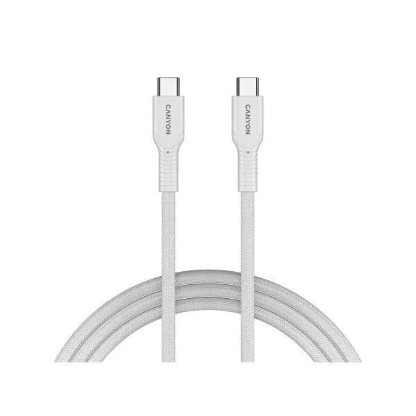 Canyon cable OnWire 60CL C-C 60W COLOR Braided 1m White