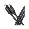 Axagon Data and charging USB 3.2 Gen 1 cable length 1.5 m. PD 60W, 3A. Black braided.