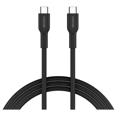 Canyon cable OnWire 60CL C-C 60W COLOR Braided 1m Black