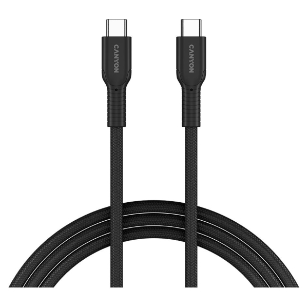 Canyon cable OnWire 60CL C-C 60W COLOR Braided 1m Black
