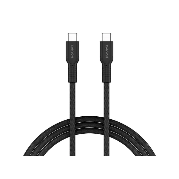 Canyon cable OnWire 60CL C-C 60W COLOR Braided 1m Black