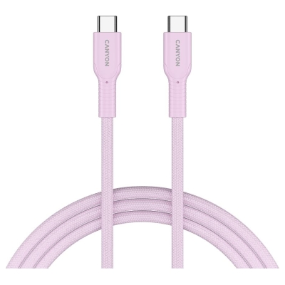 Canyon cable OnWire 60CL C-C 60W COLOR Braided 1m Pink