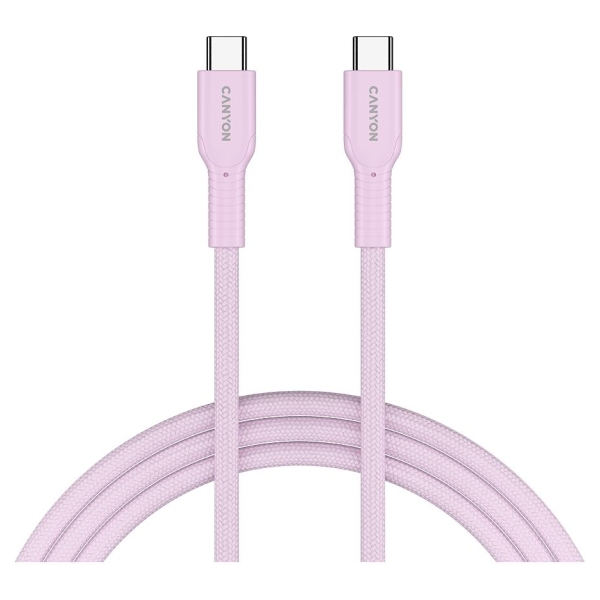 Canyon cable OnWire 60CL C-C 60W COLOR Braided 1m Pink