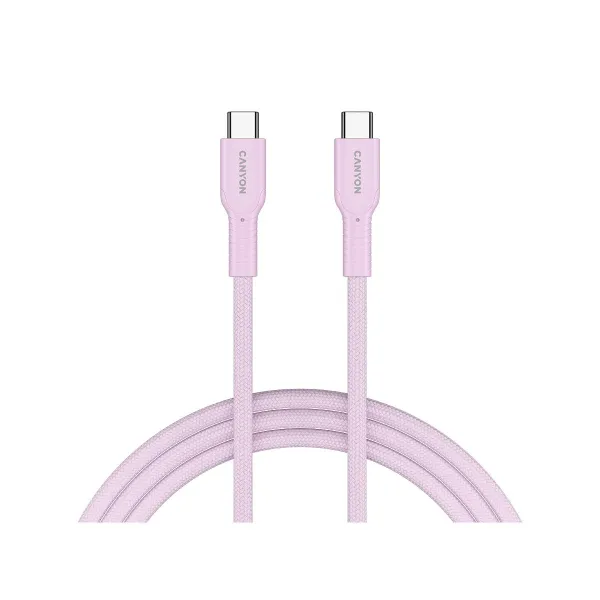 Canyon cable OnWire 60CL C-C 60W COLOR Braided 1m Pink