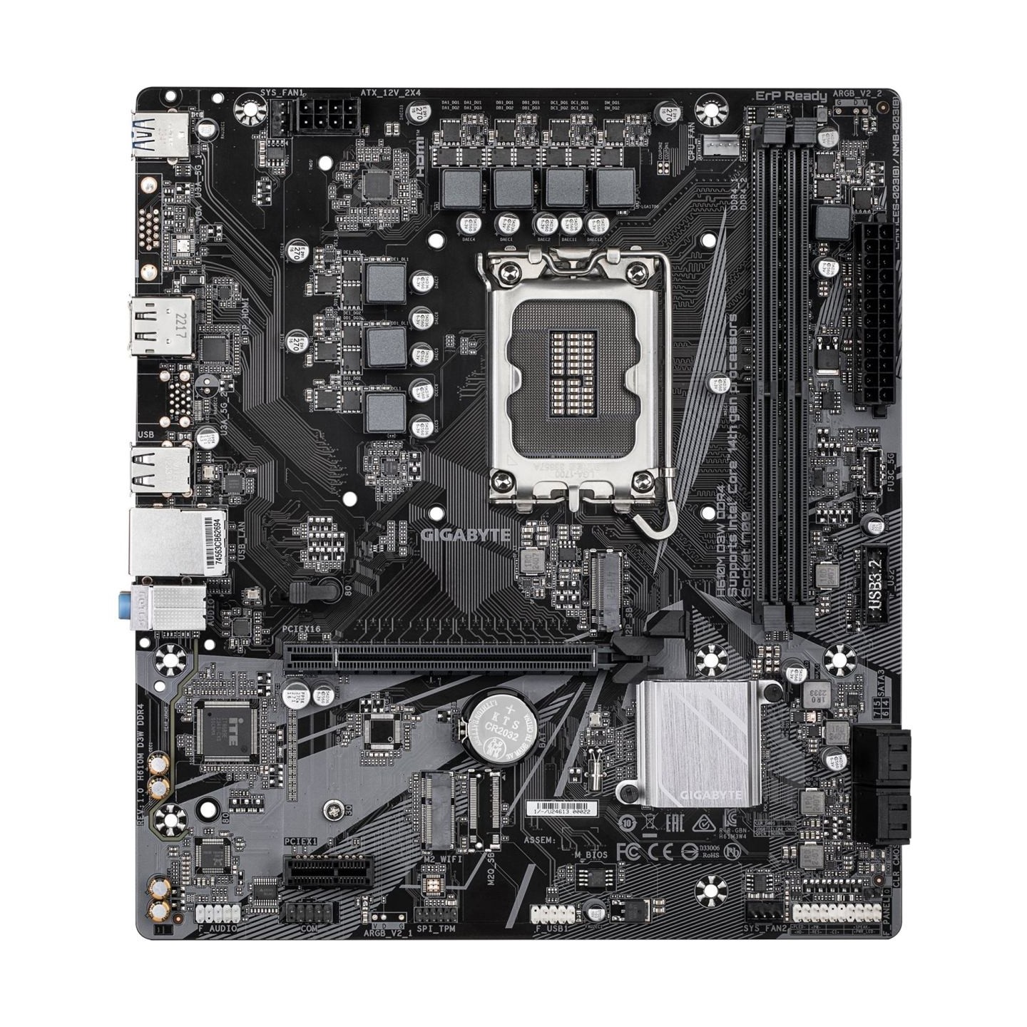 Gigabyte H610M D3W DDR4 | Processor family Intel | Processor socket LGA1700 | DDR4 | Supported hard disk drive interfaces M.2, S