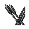 Axagon Data and charging USB 480Mbps cable length 2 m. PD 240W, 5A. Black braided.