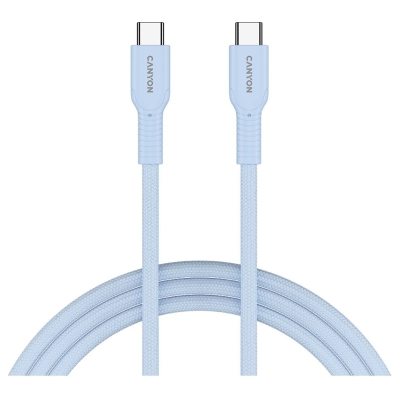 Canyon cable OnWire 60CL C-C 60W COLOR Braided 1m Light Blue
