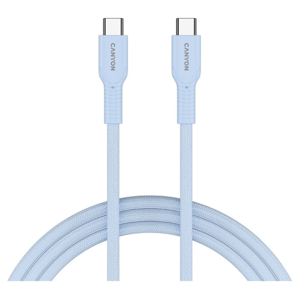 Canyon cable OnWire 60CL C-C 60W COLOR Braided 1m Light Blue
