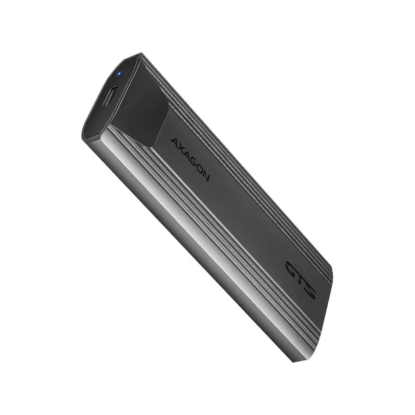 Axagon EEM2-GTS2 USB-C 3.2 Gen 2 - M.2 NVMe / SATA SSD THIN SCREWLESS 30-80mm ALU box