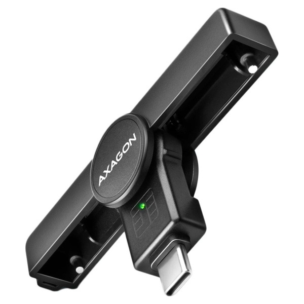 Axagon Foldable pocket USB-C contact Smart / ID card reader.