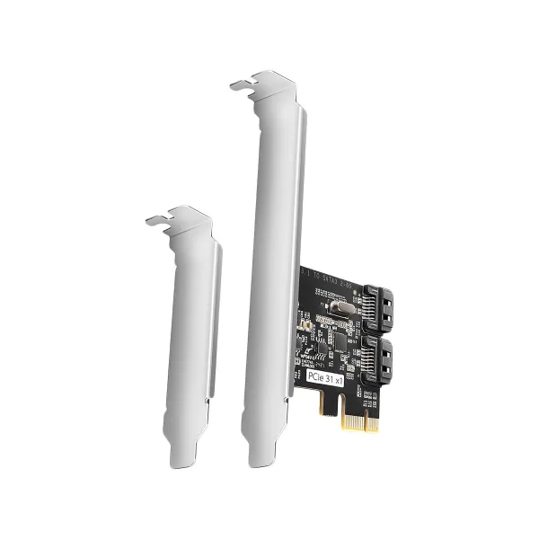 Axagon Two-channel SATA III PCI-Express controller with two internal SATA port outputs. Standard & Low profile.