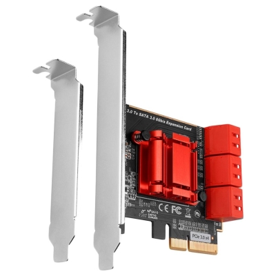 Axagon PCIe Controller 6x internal SATA 6G port + LP PCES-SA6