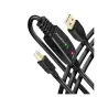 Axagon Active connection USB 2.0 A-M > B-M cable, 20 m long. Power supply option.