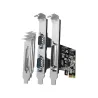 Axagon PCI-Express card with one parallel and two serial ports 250 kbps. ASIX AX99100. Standard & Low profile.
